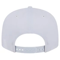 Men's New Era Las Vegas Raiders Main White on White 9FIFTY Snapback Hat