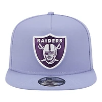 Men's New Era  Lavender Las Vegas Raiders Bloom A-Frame 9FIFTY Snapback Hat