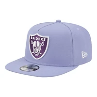 Casquette snapback New Era Bloom A-Frame 9FIFTY pour homme, couleur lavande, Las Vegas Raiders