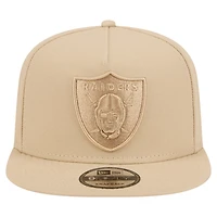 Casquette snapback 9FIFTY A-Frame beige clair pour homme New Era, coloris Las Vegas Raiders