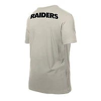 Men's New Era Light Beige Las Vegas Raiders Multi Patch T-Shirt