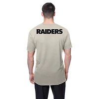 Men's New Era Light Beige Las Vegas Raiders Multi Patch T-Shirt