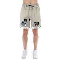 Short beige clair à patchs multiples Stone des Las Vegas Raiders de New Era pour homme