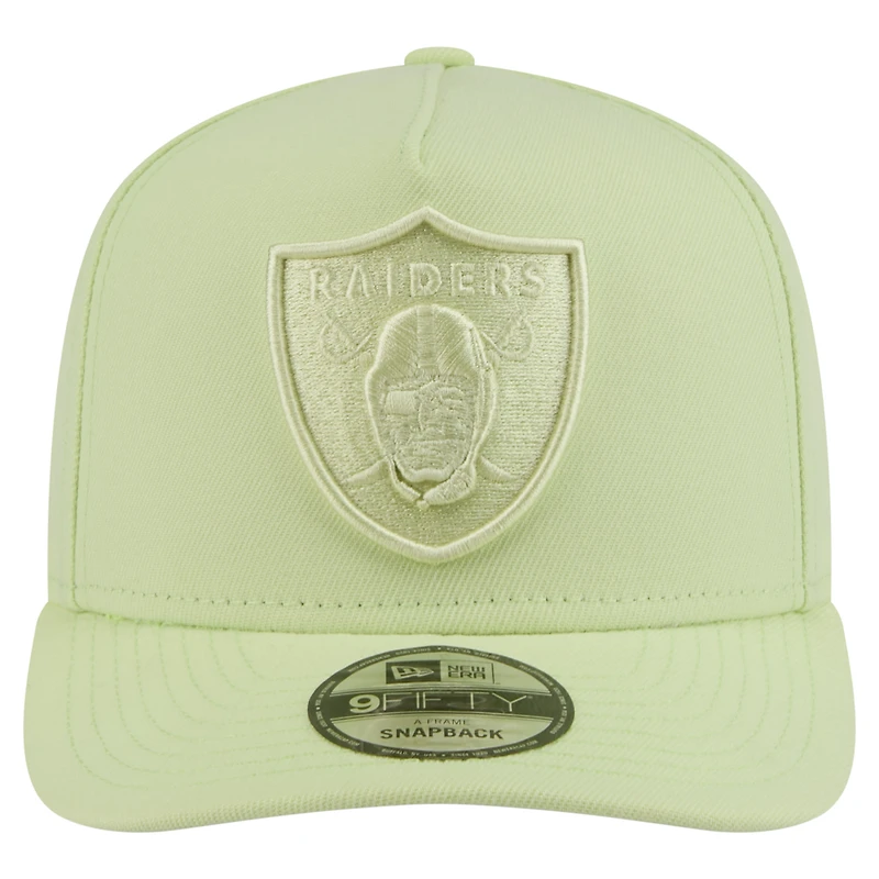Casquette Snapback 9FIFTY Las Vegas Raiders vert clair pour homme de New Era
