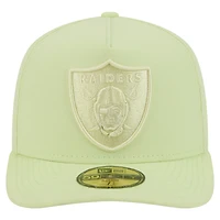 Men's New Era Light Green Las Vegas Raiders Color Pack A-Frame 59FIFTY Fitted Hat