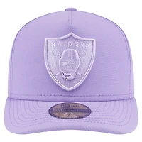 Casquette ajustée A-Frame 59FIFTY pour homme New Era avec coloris violet clair Las Vegas Raiders