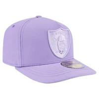 Casquette ajustée A-Frame 59FIFTY pour homme New Era avec coloris violet clair Las Vegas Raiders