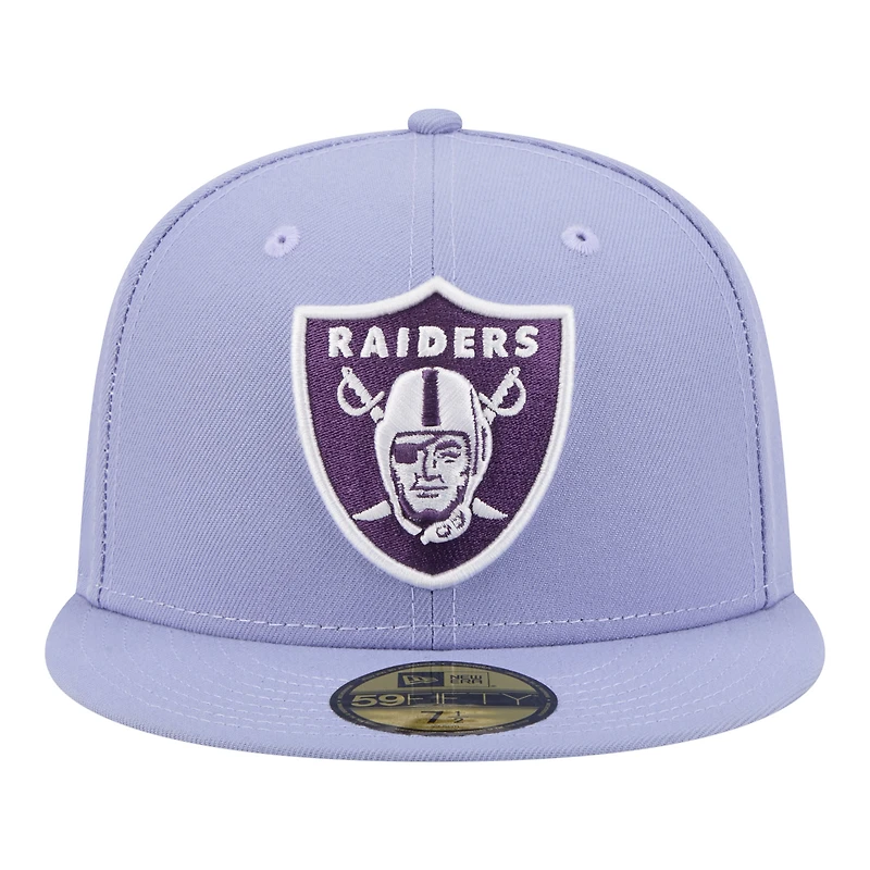 Men's New Era Light Purple Las Vegas Raiders Lavender Bloom 59FIFTY Fitted Hat