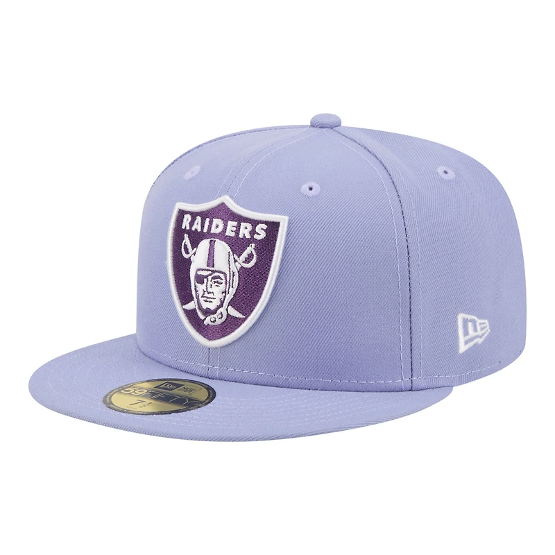 Casquette ajustée New Era 59FIFTY pour homme, violet clair, Las Vegas Raiders, coloris Lavender Bloom