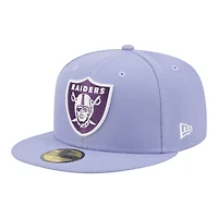 Casquette ajustée New Era 59FIFTY pour homme, violet clair, Las Vegas Raiders, coloris Lavender Bloom