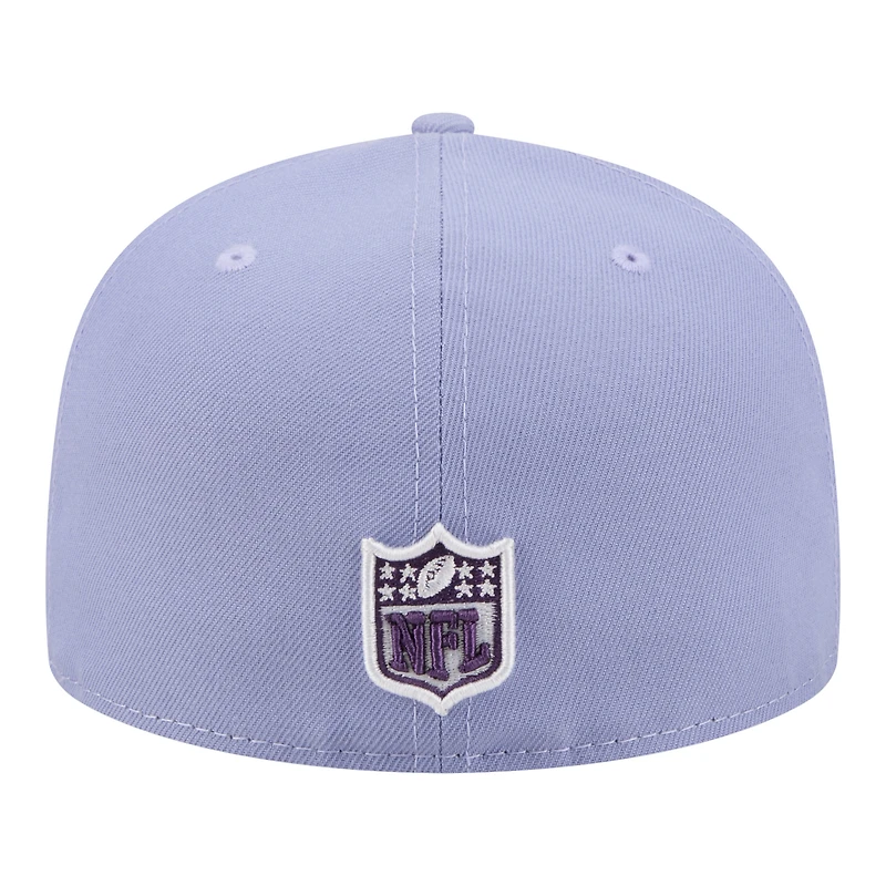 Men's New Era Light Purple Las Vegas Raiders Lavender Bloom 59FIFTY Fitted Hat