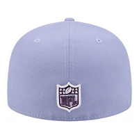 Men's New Era Light Purple Las Vegas Raiders Lavender Bloom 59FIFTY Fitted Hat