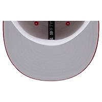 Men's New Era Scarlet Las Vegas Raiders Super Bowl XVIII Main Patch 59FIFTY Fitted Hat
