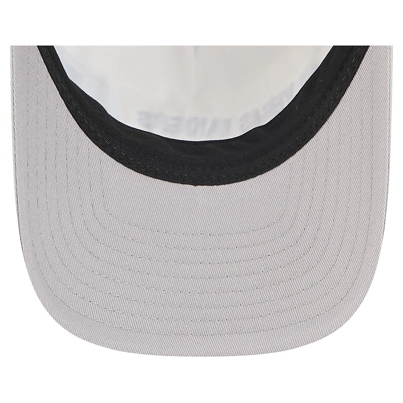 Casquette ajustable 9FORTY linéaire à cadre en A argentée New Era pour homme des Las Vegas Raiders