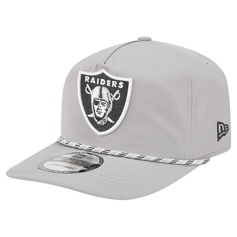 Casquette New Era Silver Las Vegas Raiders Rope 19TWENTY pour homme