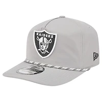 Casquette New Era Silver Las Vegas Raiders Rope 19TWENTY pour homme