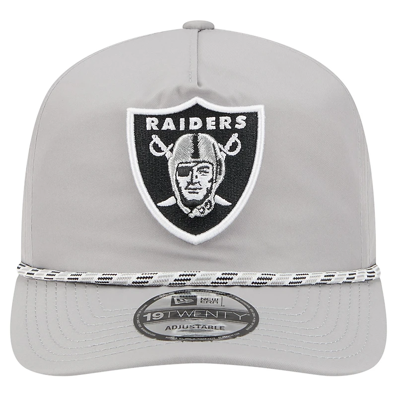 Casquette New Era Silver Las Vegas Raiders Rope 19TWENTY pour homme