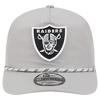 Casquette New Era Silver Las Vegas Raiders Rope 19TWENTY pour homme
