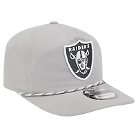 Casquette New Era Silver Las Vegas Raiders Rope 19TWENTY pour homme
