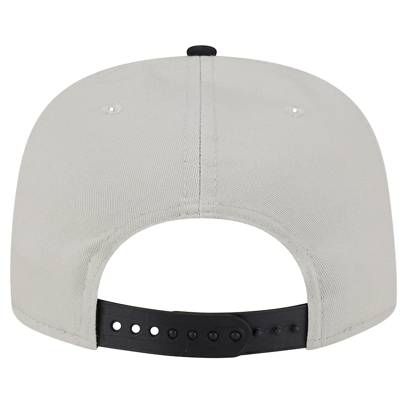 Men's New Era Stone/Black Las Vegas Raiders Athletic Golfer Snapback Hat