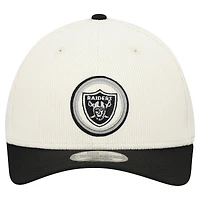 Men's New Era  Stone Las Vegas Raiders  Loyal Corduroy 9SEVENTY Adjustable Hat