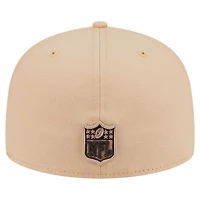 Casquette ajustée 59FIFTY pour homme New Era Tan Las Vegas Raiders Candied Pecan
