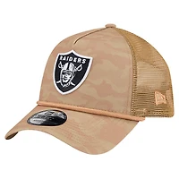 Men's New Era  Tan Las Vegas Raiders Wheat Camo 9FORTY Adjustable Hat