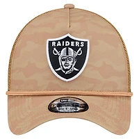 Men's New Era  Tan Las Vegas Raiders Wheat Camo 9FORTY Adjustable Hat