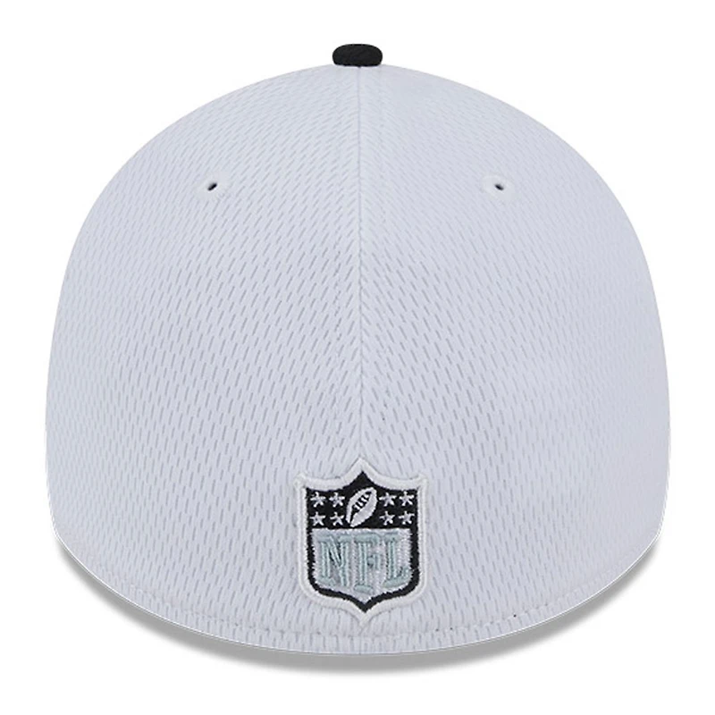 Men's New Era  White/Black Las Vegas Raiders 2023 Sideline 39THIRTY Flex Hat