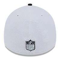 Men's New Era  White/Black Las Vegas Raiders 2023 Sideline 39THIRTY Flex Hat