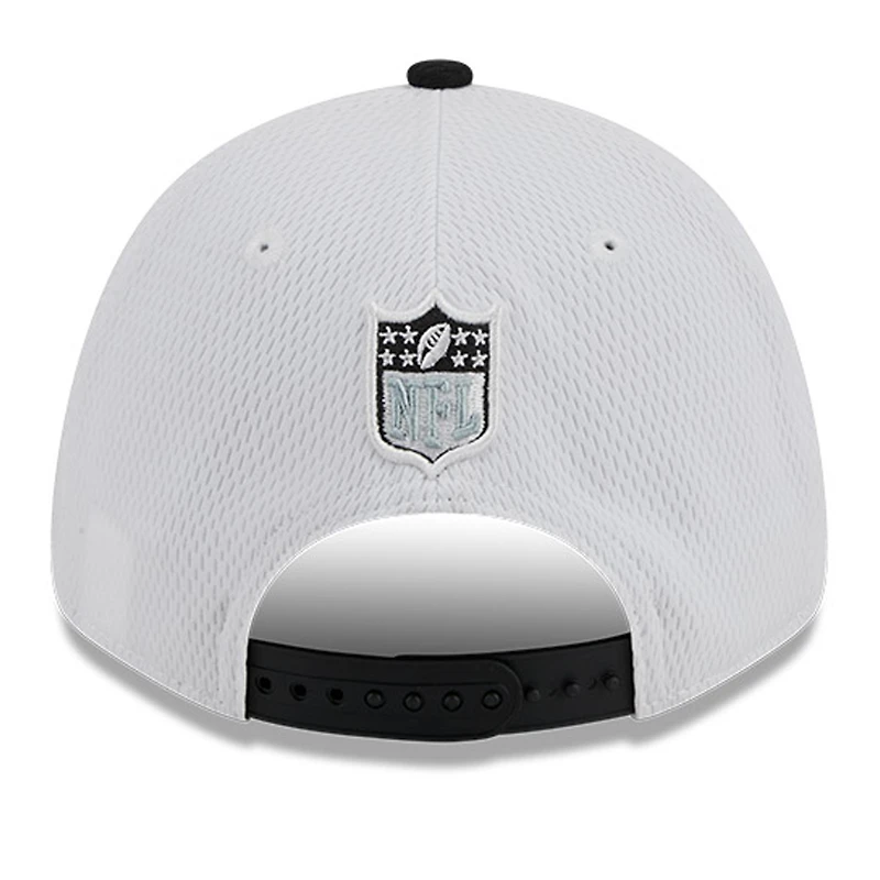 Men's New Era  White/Black Las Vegas Raiders 2023 Sideline 9FORTY Adjustable Hat