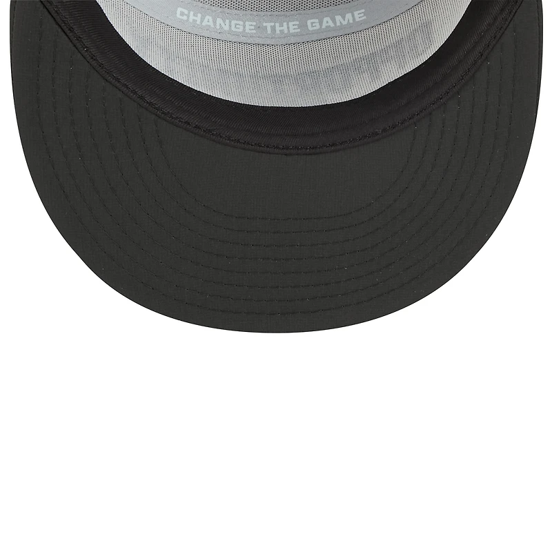 Casquette snapback New Era 9FIFTY blanche et noire pour homme, Las Vegas Raiders 2025 Inspire Change à panneaux séparés