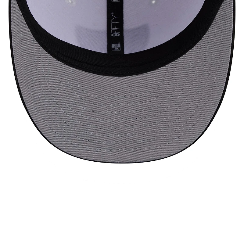 Casquette snapback New Era blanche et noire pour homme, Las Vegas Raiders, draft NFL 2026