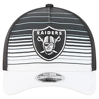 Men's New Era  White/Black Las Vegas Raiders Adventure Gradient 9FORTY M-Crown A-Frame Adjustable Hat
