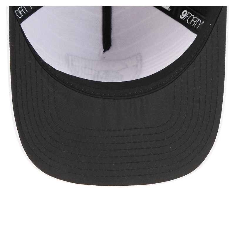 Men's New Era  White/Black Las Vegas Raiders Adventure Gradient 9FORTY M-Crown A-Frame Adjustable Hat