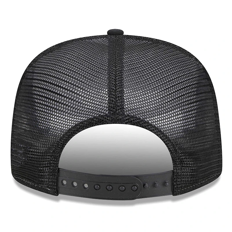 Casquette Snapback Trucker Snapback Las Vegas Raiders Banger 9FIFTY New Era pour hommes, blanc/noir