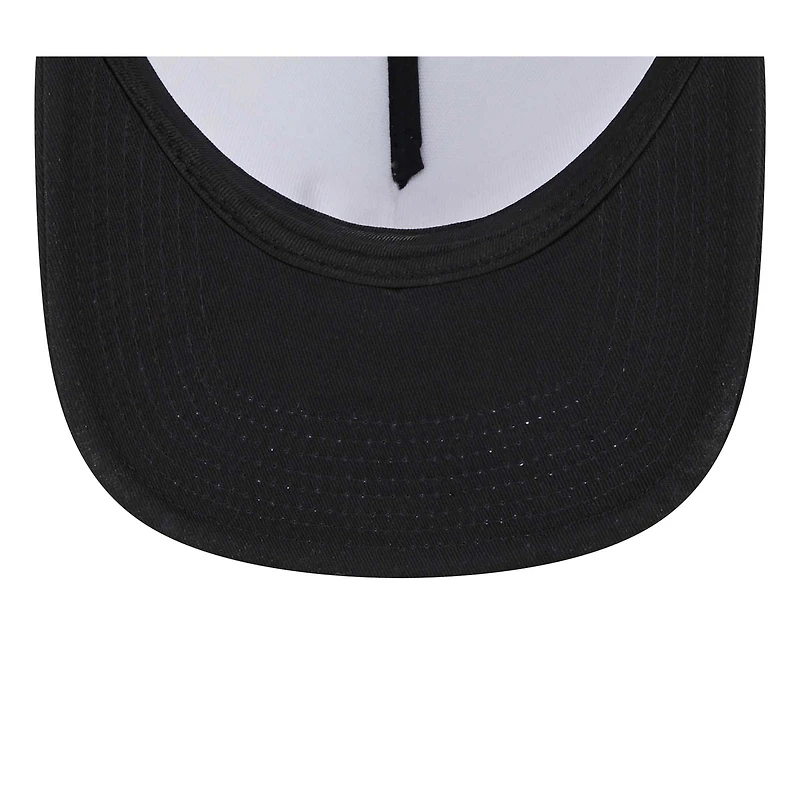 Casquette Snapback Trucker Snapback Las Vegas Raiders Banger 9FIFTY New Era pour hommes, blanc/noir