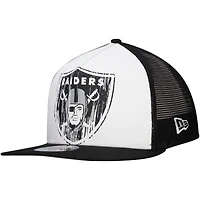Casquette Snapback 9FIFTY A-Frame Las Vegas Raiders New Era blanche/noire pour homme