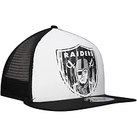 Casquette Snapback 9FIFTY A-Frame Las Vegas Raiders New Era blanche/noire pour homme