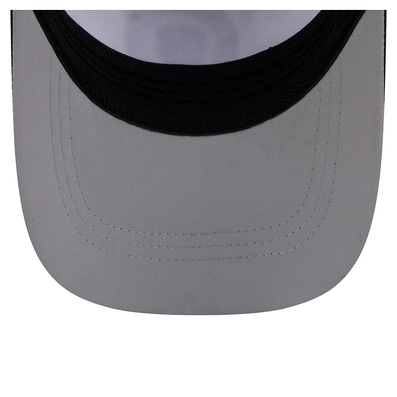Men's New Era White/Black Las Vegas Raiders Patch 39THIRTY A-Frame M-Crown Perforated Flex Hat
