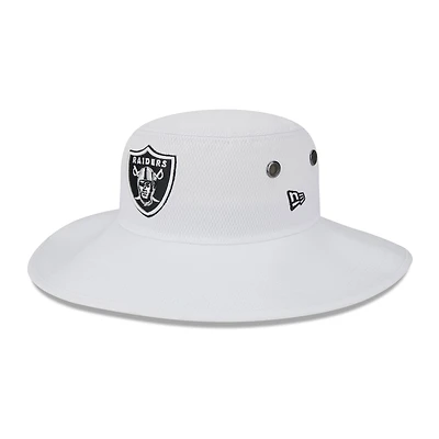 Men's New Era  White Las Vegas Raiders 2023 NFL Training Camp Panama Bucket Hat