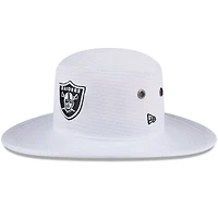Men's New Era White Las Vegas Raiders 2024 NFL Training Camp Panama Bucket Hat