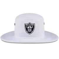 Men's New Era White Las Vegas Raiders 2024 NFL Training Camp Panama Bucket Hat