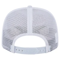Casquette extensible à bouton-pression New Era blanche Las Vegas Raiders Adventure Flamingo Pattern 9SEVENTY pour homme
