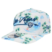 Men's New Era  White Las Vegas Raiders Aloha 19TWENTY Adjustable Hat