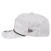 Casquette ajustable New Era blanche Las Vegas Raiders Camo Rope 9SEVENTY pour homme
