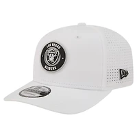Men's New Era  White Las Vegas Raiders COOLERA 9SEVENTY Adjustable Hat