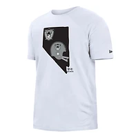 Men's New Era White Las Vegas Raiders Gameday State T-Shirt