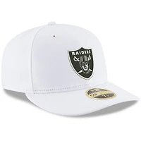 Men's New Era White Las Vegas Raiders Omaha Low Profile 59FIFTY Fitted Hat