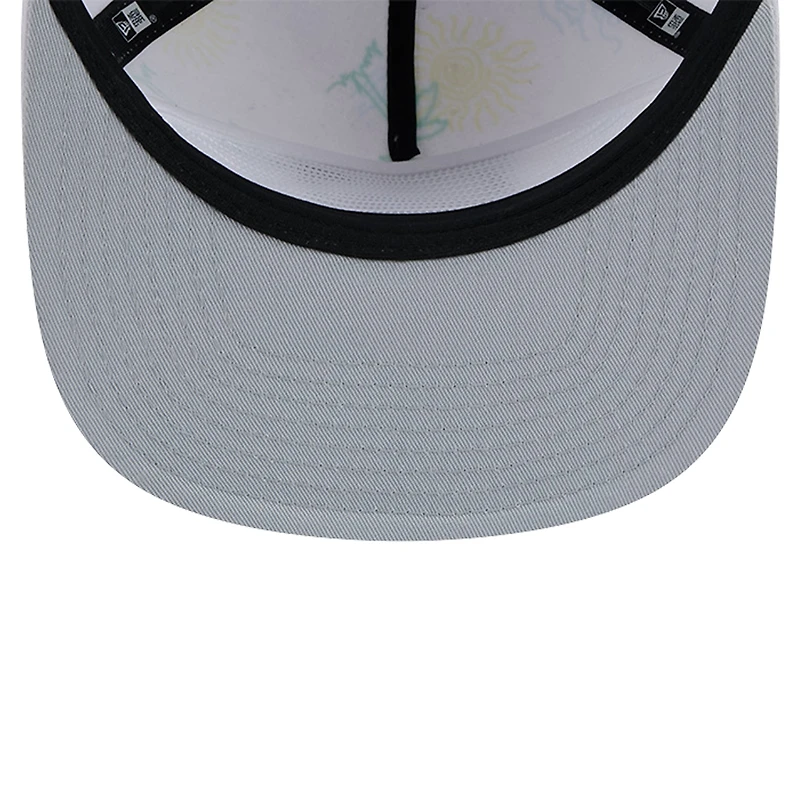 Casquette Snapback New Era Las Vegas Raiders Vacay Golfer pour hommes, blanche